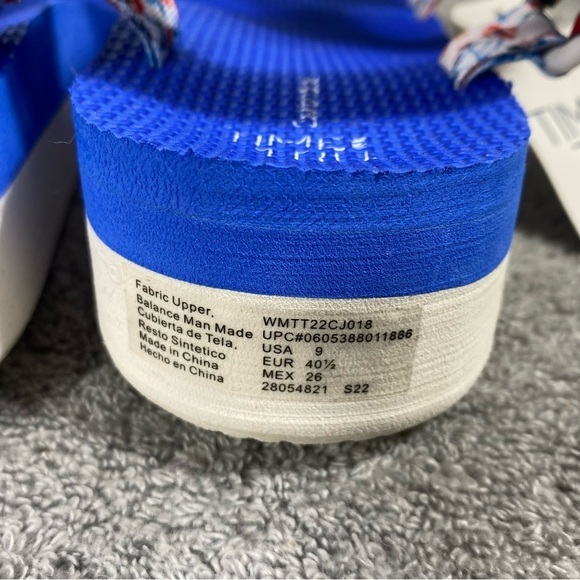 Time And Tru Sandal’s Women’s Size 9 NWT Blue Velcro Closure - Picture 8 of 10